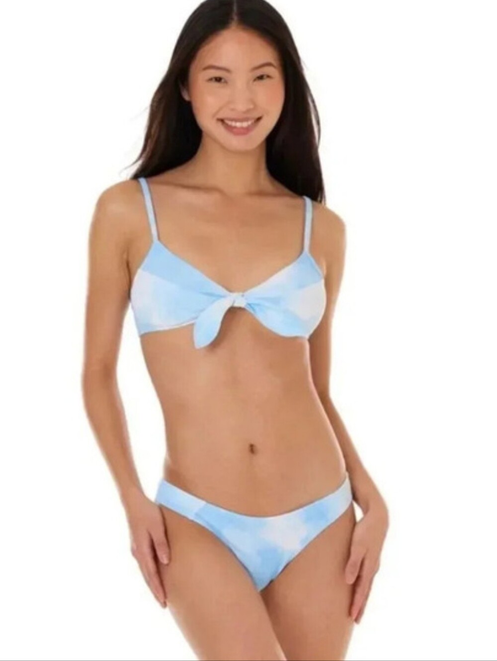 NWT Celebrity Pink Blue & White Tie Dye Bikini Bottom - Picture 4 of 12